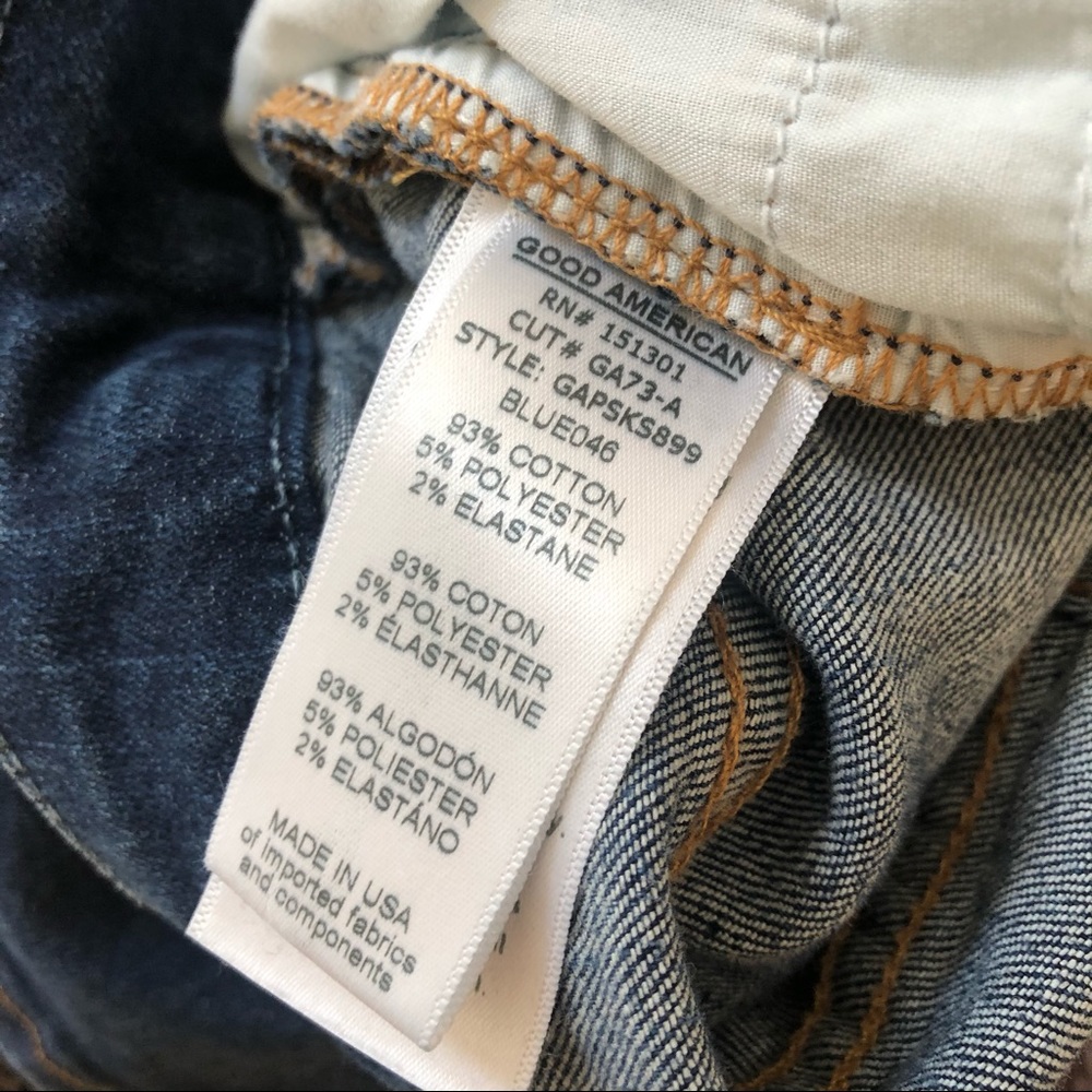 NWT Good American denim jeans pencil skirt Sz 0/2 - Picture 7 of 8
